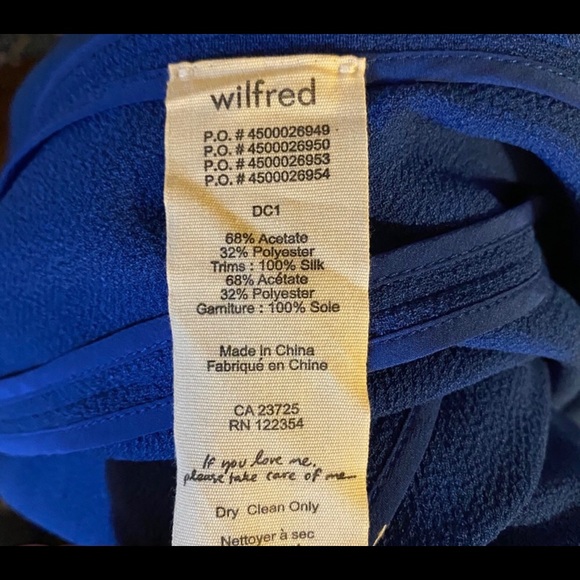 as new EUC Aritzia Wilfred Chevalier short cobalt blue jacket blazer 2 4 XXS XS - Picture 4 of 4